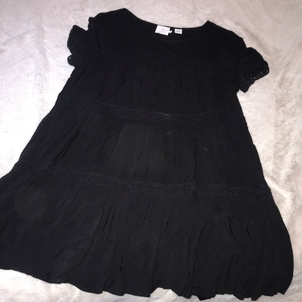 Urban Outfitters Black Smock Dress